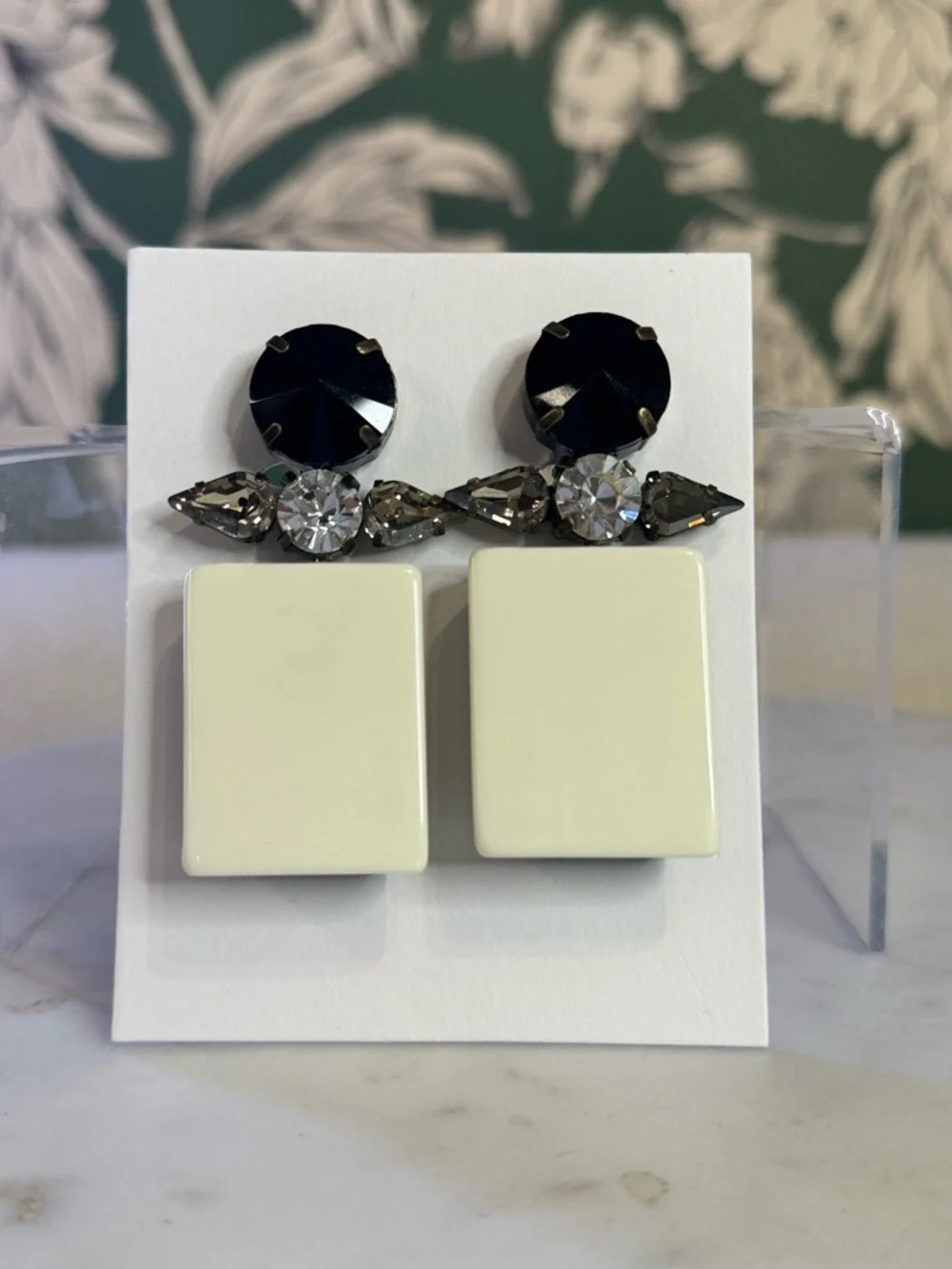 Marni x H&M LIMITED EDITION Green Statement Drop Earrings NIB
